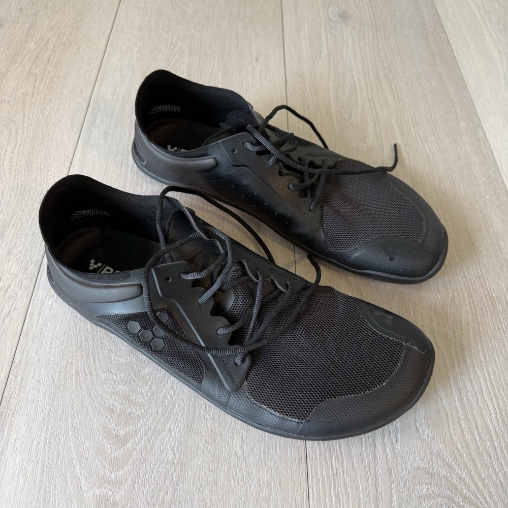 Vivobarefoot Primus Lite III Men's Obsidian Black Barefoot Shoes EUR 46